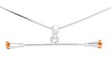 Twirling Baton Necklace