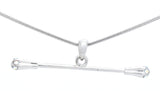 Twirling Baton Necklace
