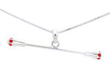 Twirling Baton Necklace