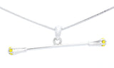 Twirling Baton Necklace