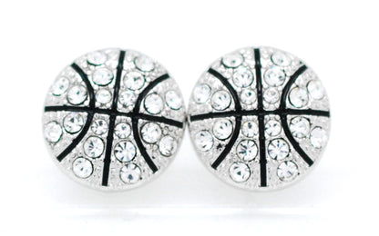 Basketball All Crystal Earrings - POST