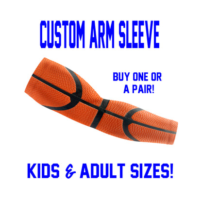 Custom Basketball Arm Sleeves - Real Style Basketball - Single or Pair