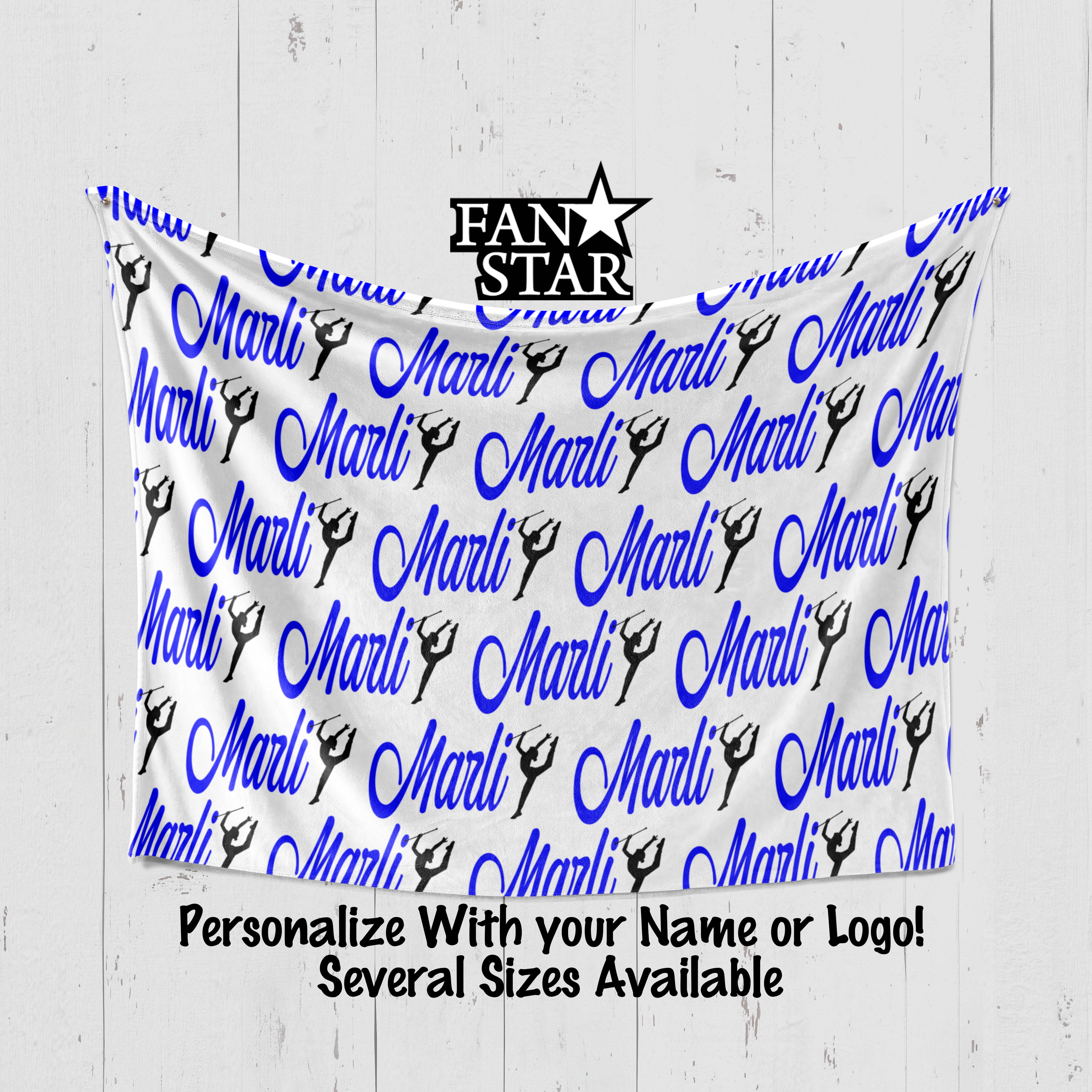 Personalized Twirl Girl Blanket, Plush Blanket