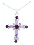 Heart Cross Necklace - Small