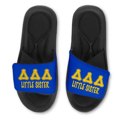 Tri Delta Little Sister Slides Sandals