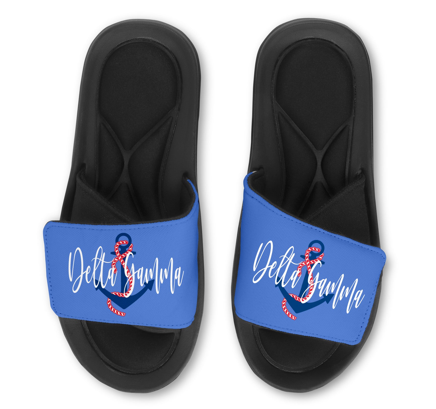 Alpha Delta Gamma Slides - Customize With Your Name