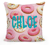 PERSONALIZED DONUT (DOUGHNUT) MERMAID SEQUIN FLIP PILLOW