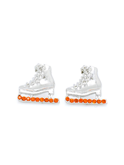 Skate Earrings POST - Orange