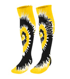 Personalized Gymnast Knee High Socks - Tie Dye Background
