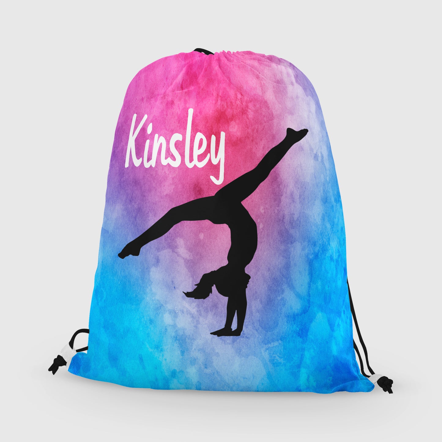 Personalized Gymnast Handstand Drawstring Bag, Perfect Gymnast Gift!