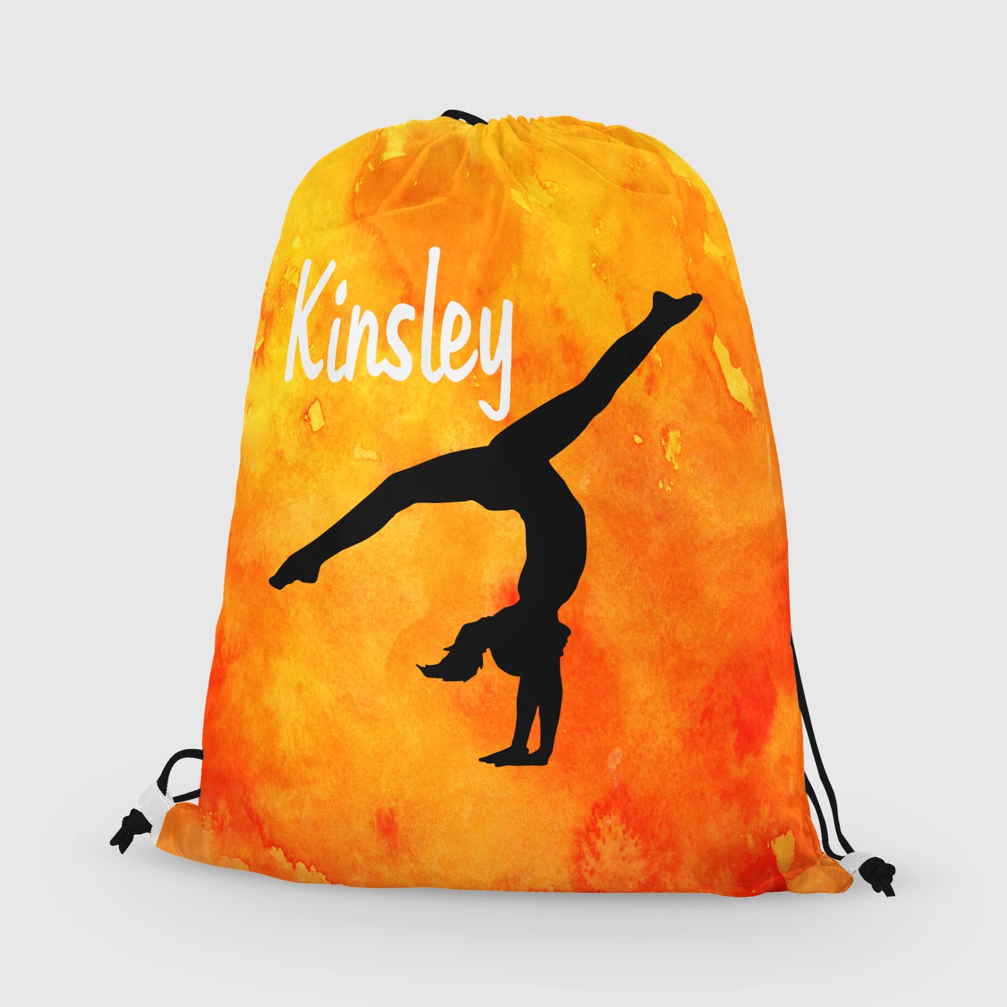 Personalized Gymnast Handstand Drawstring Bag, Perfect Gymnast Gift!