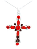 Heart Cross Necklace - Small