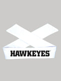 Iowa HAWKEYES Tie Headband - Black or White