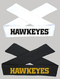 Iowa HAWKEYES Tie Headband - Black or White