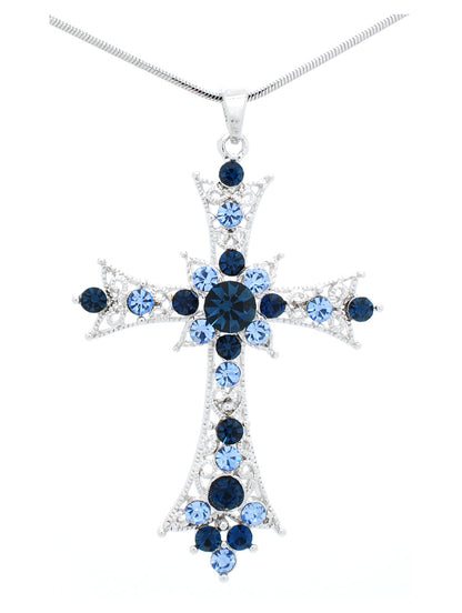 Deluxe Lace Cross Necklace - Large