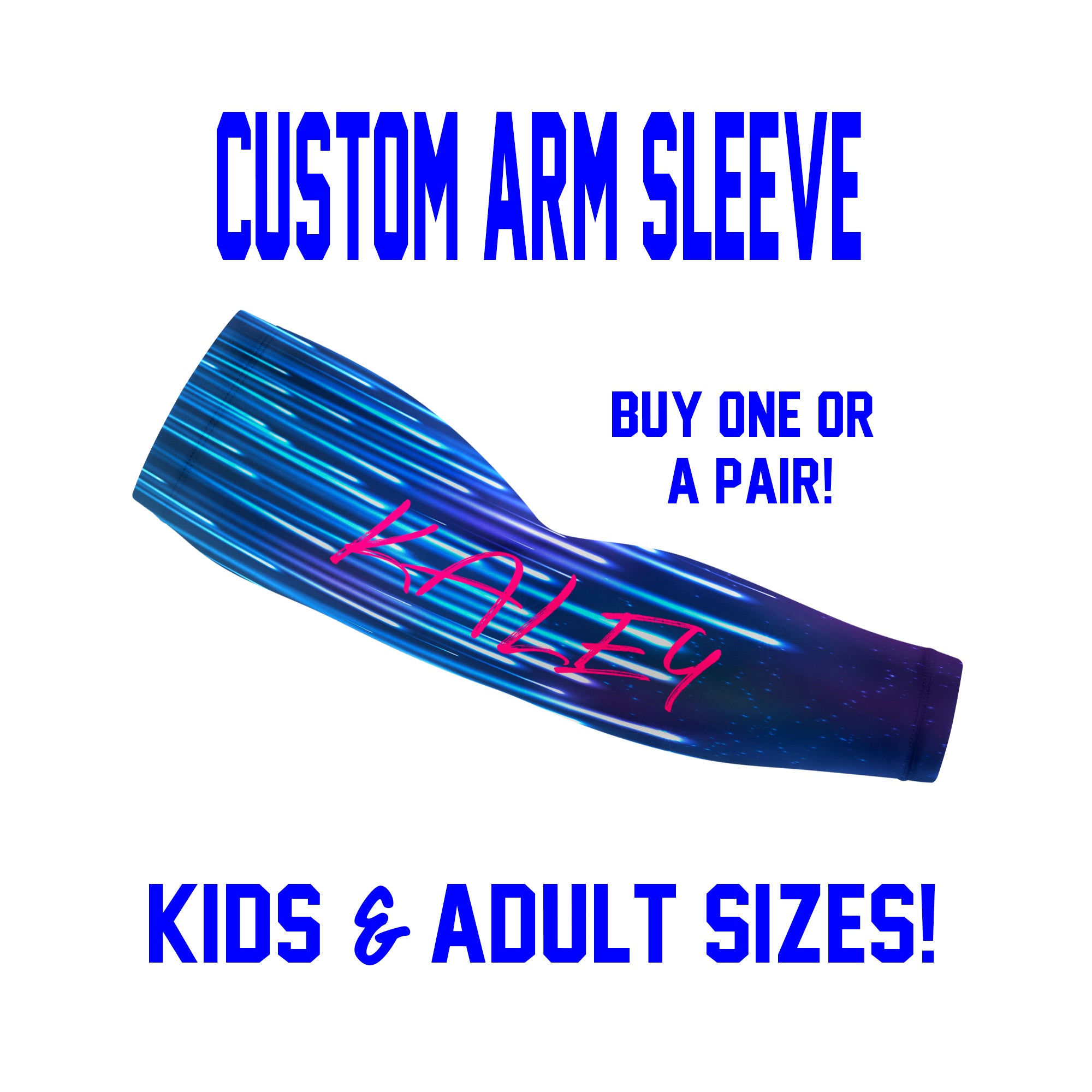 Custom Arm Sleeves Laces - Dripping Sleeves - Single or Pair