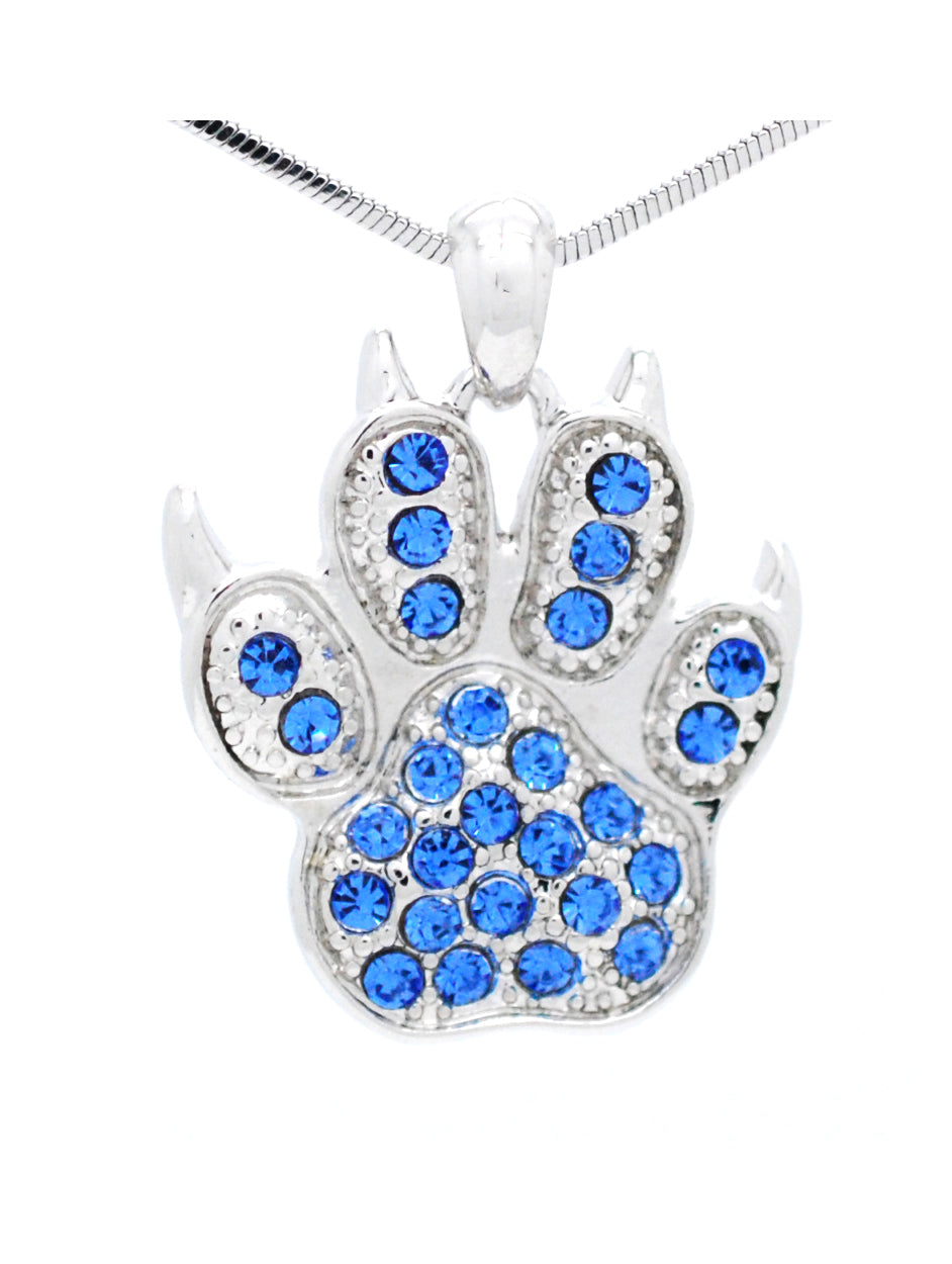 Paw Print Necklace with Claws