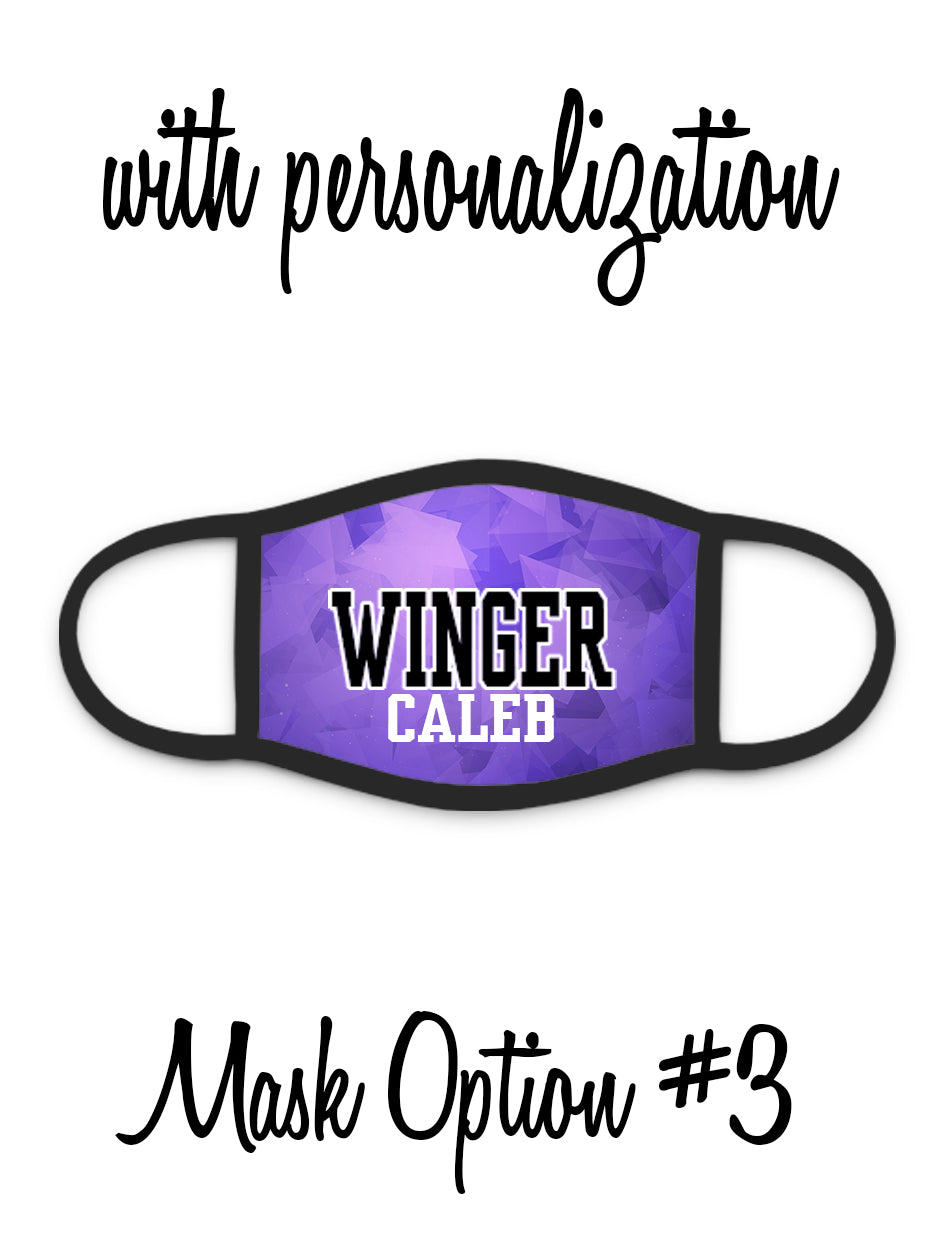 Red Wing Wingers Face Mask - #3 - With Personalization
