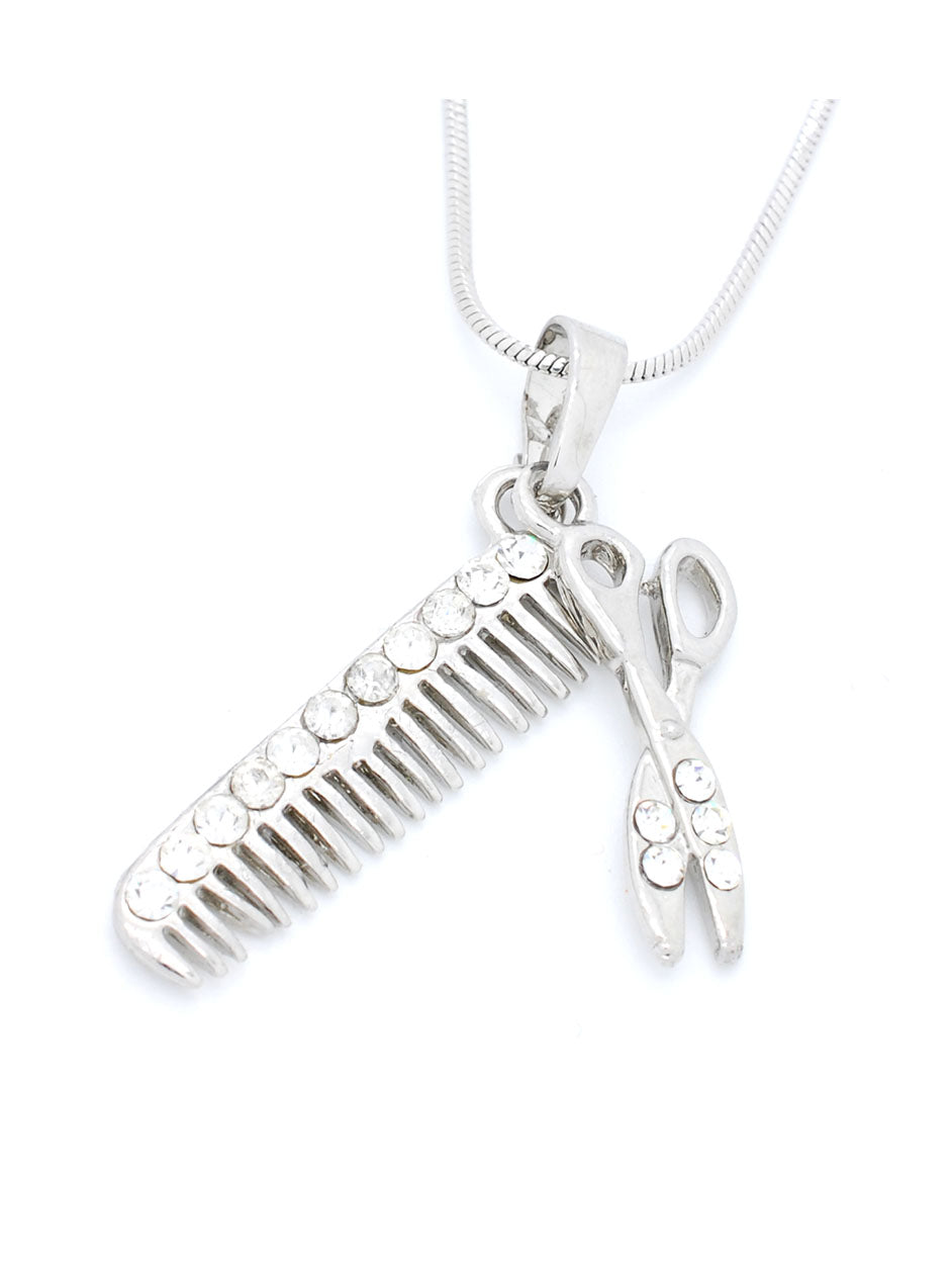 Scissors and Comb Necklace