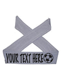 Custom Personalized Soccer TIE Headband - Sparkle Letters!