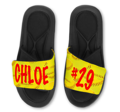 SOFTBALL FASTPITCH Slides - Customize with Your Name and/or Number
