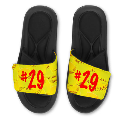 SOFTBALL FASTPITCH Slides - Customize with Your Name and/or Number