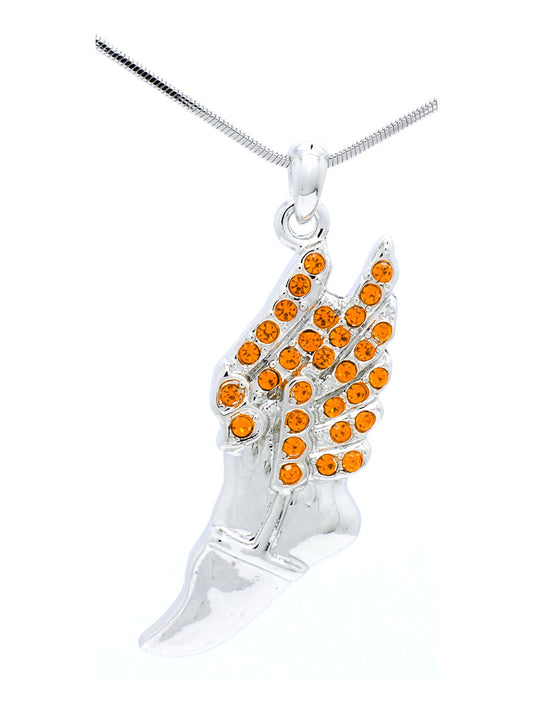 Track and Field Necklace Large - Orange
