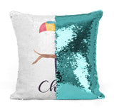 Custom Personalized TOUCAN Sequin Mermaid Flip Pillow