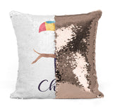 Custom Personalized TOUCAN Sequin Mermaid Flip Pillow