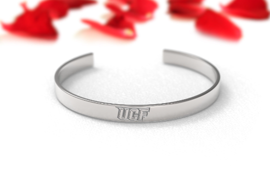 Engraved UCF Logo Stainless Steel Bracelet