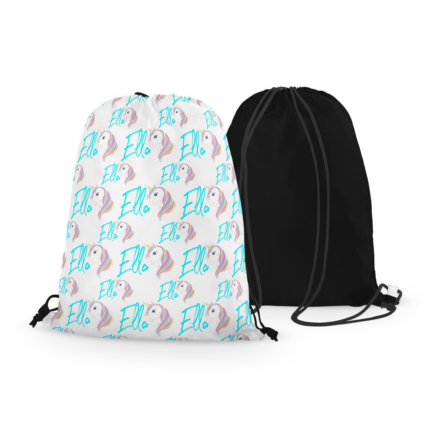 Personalized Unicorn Drawstring Bag with Name