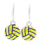 Volleyball Crystal Earrings - DANGLE