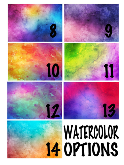 Personalized Knee High Socks with Name, Watercolor Background, Custom Name Socks, Birthday socks
