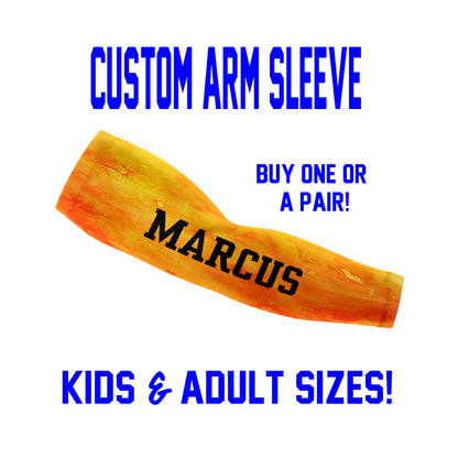 Custom Arm Sleeves - Watercolors - Single or Pair - Choose Your Background